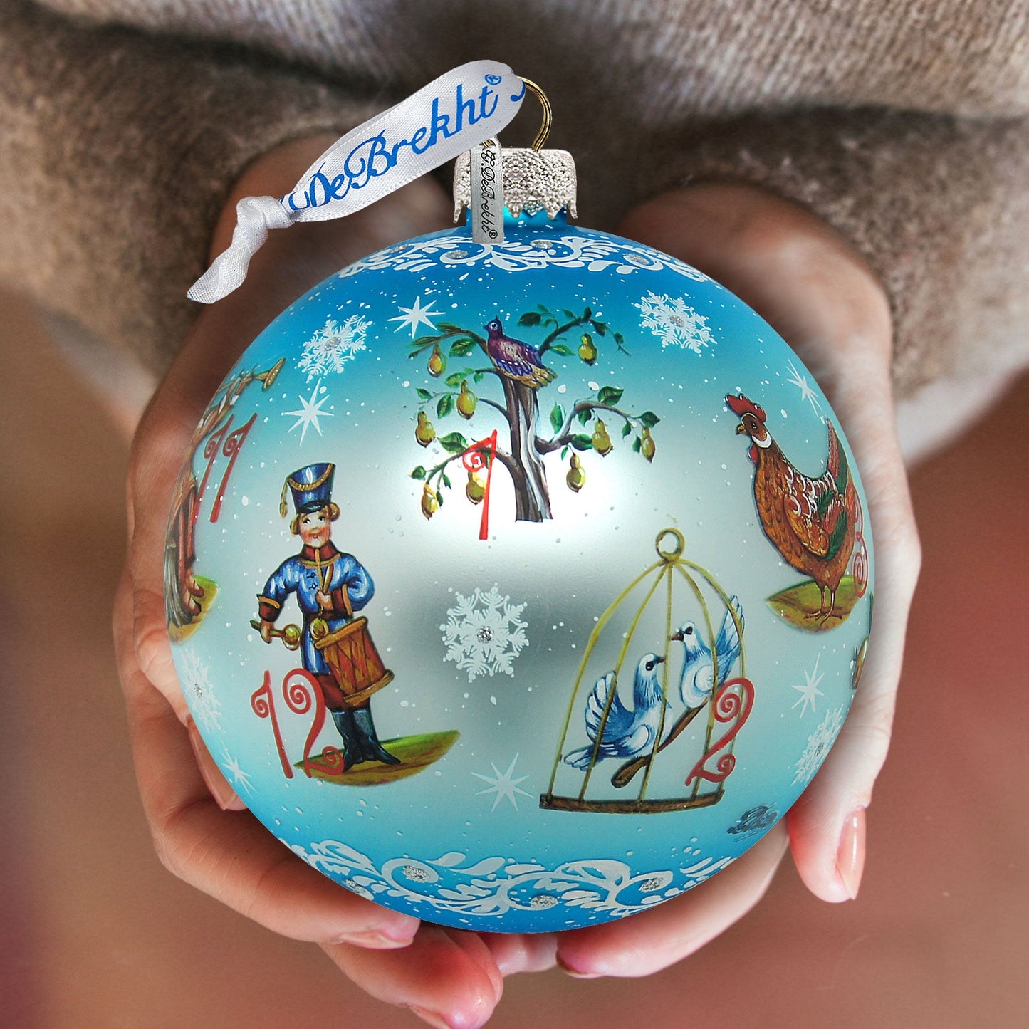 Limited Edition, Oversized 12 Days of Christmas Glass Ornament, Christmas Decor - 73861 by G. DeBrekht