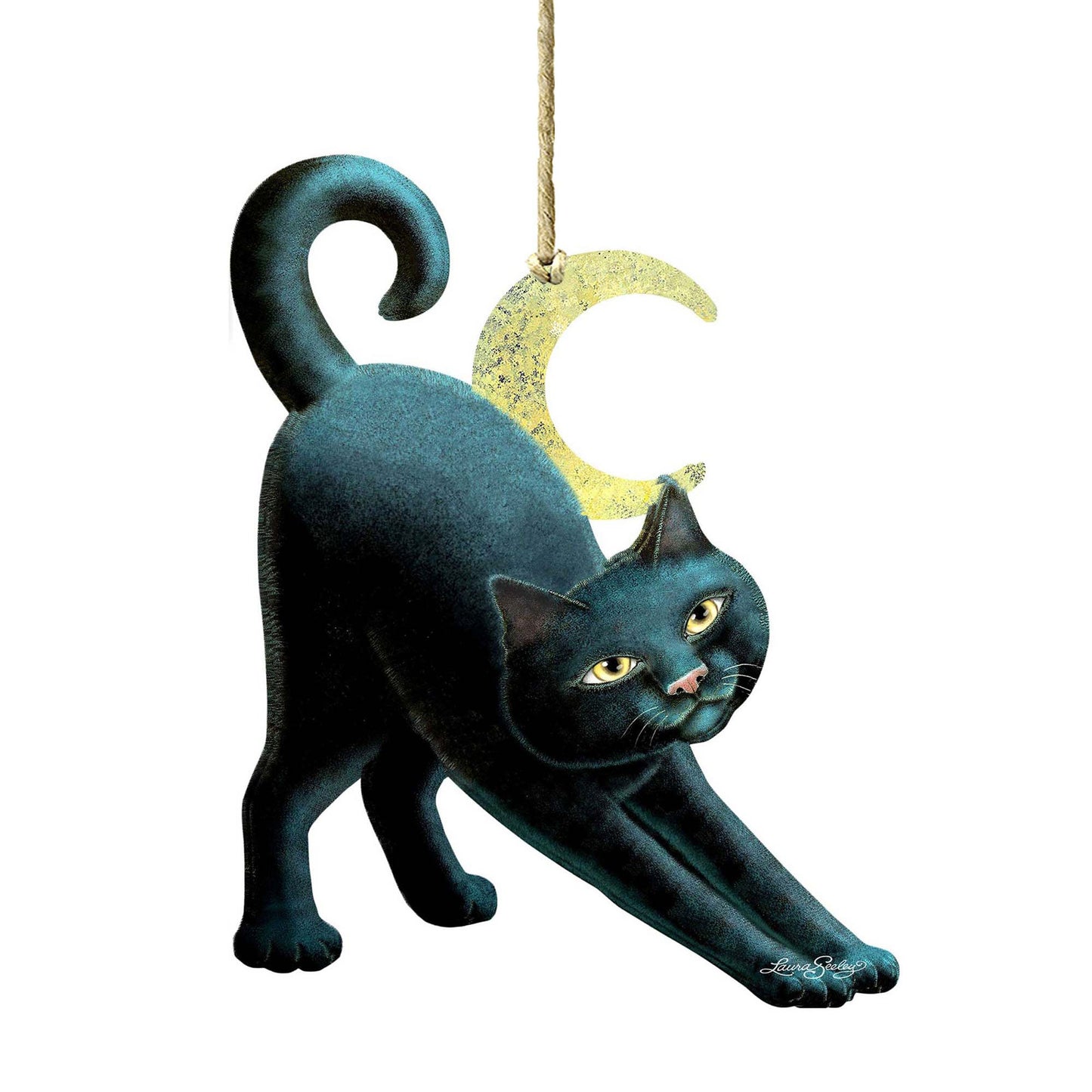 Spooky Halloween Cat Door Decor by Laura Seeley - Thanksgiving Halloween Decor - 8512054H