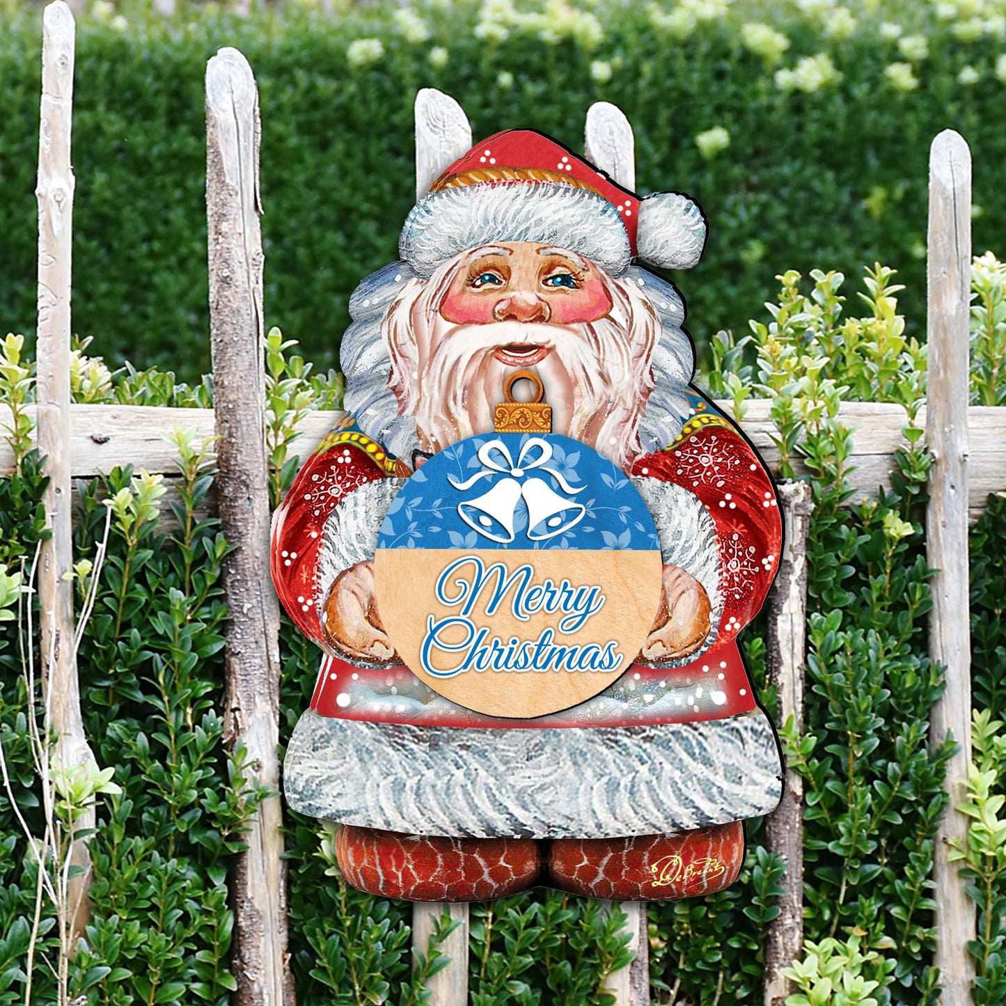 Merry Christmas Door Decor by G. DeBrekht - Christmas Santa Snowman Decor - 8117810H-MC