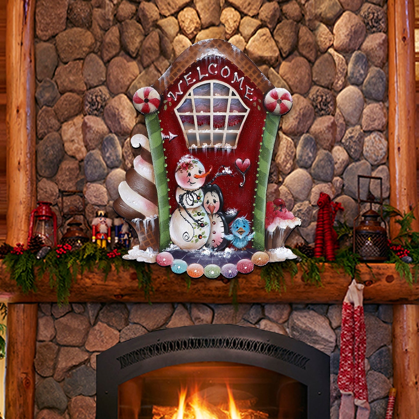 A Season of Sweet Christmas Holiday Door Decor by Jamie Mills-Price - Christmas Decor - 8611079H-MP
