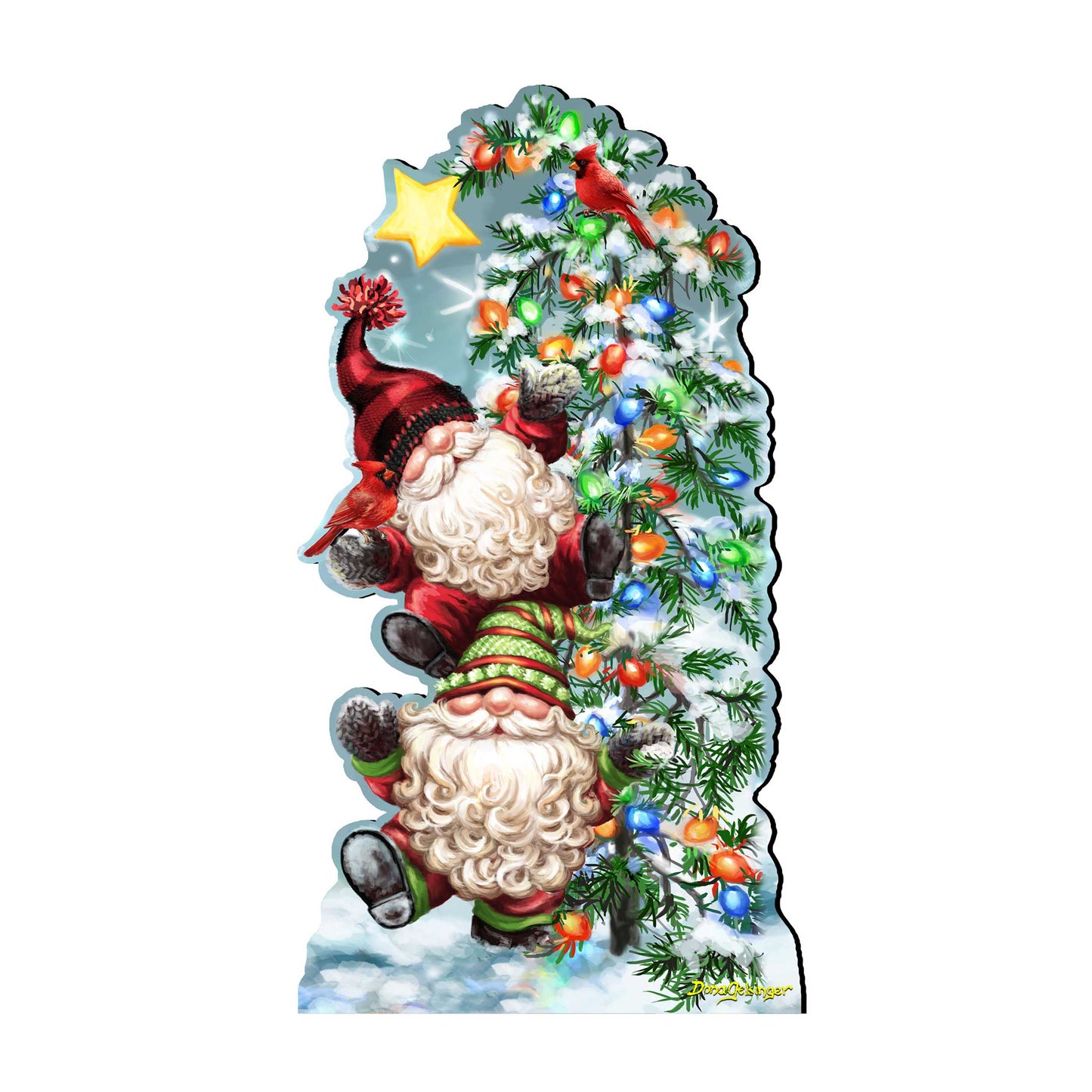 Trimming the Tree Holiday Door Decor by D. Gelsinger - Christmas Decor - 8461064H-DG