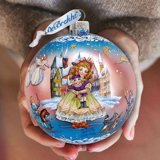 Nutcracker Fairytale Ball Glass Ornament Limited Edition by G. DeBrekht - Christmas Decor - 73854