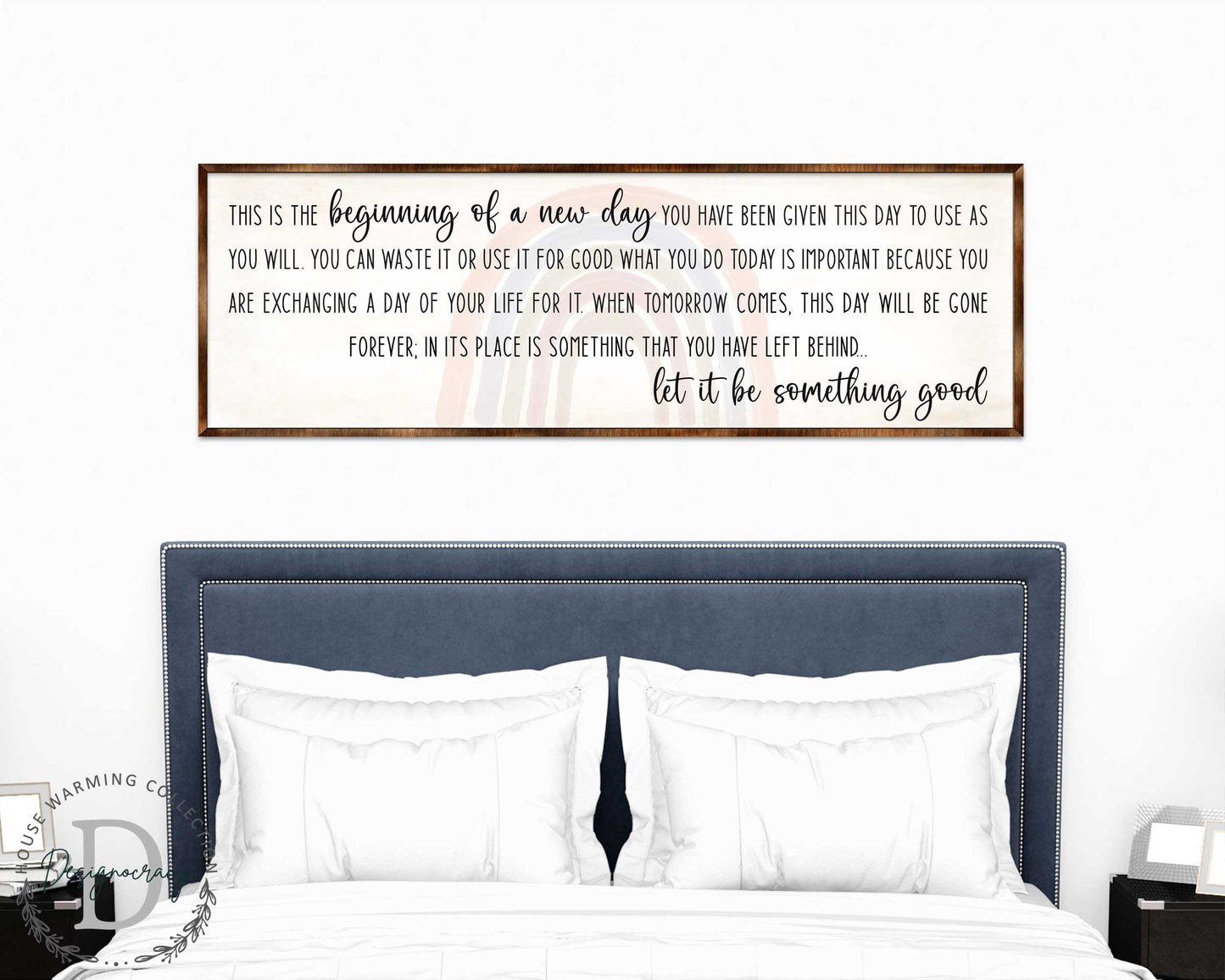 The Beginning of a New Day - Wooden Inspirational décor - Wooden Motivational home décor - Farmhouse Wall Art - 310312