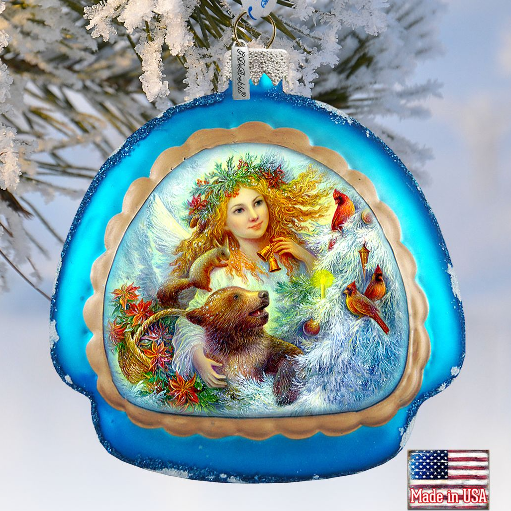 Cherished Winter Glass Ornament by Strelkina at G. DeBrekht - Christmas Decor - 756-012