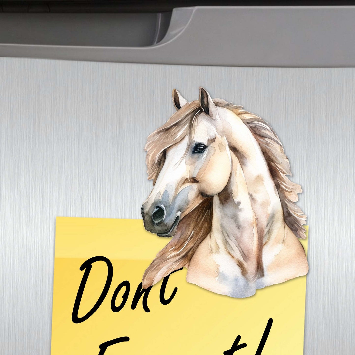 Horses Decorative Wooden Magnets Set of 6 by G. Debrekht - Wildlife Decor - 8090039G-S6