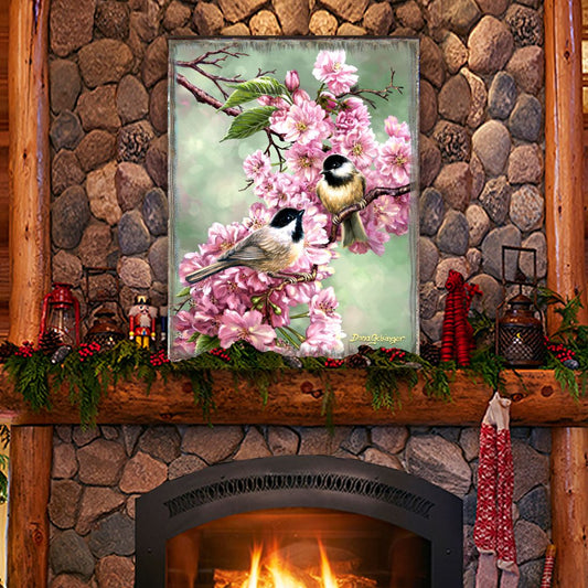 Spring Blossoms Wooden Wall Art by D. Gelsinger - Easter Spring Decor - 95671B-DG