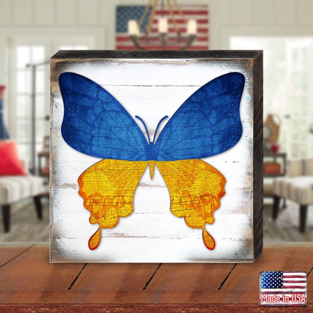 Ukraine Butterfly Wooden Decor - International Decor - 8187128B