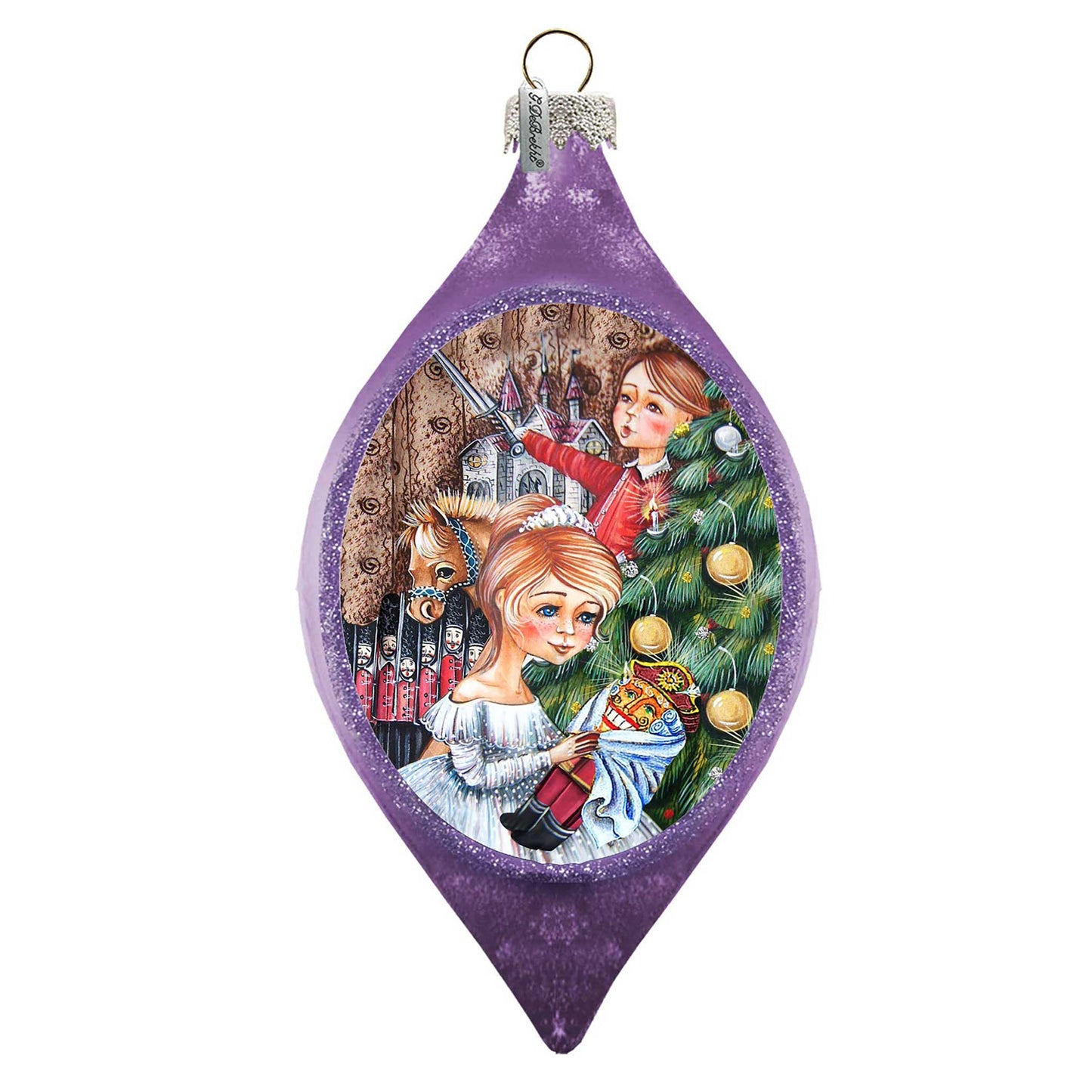 Nutcracker Glass Ornament by G. DeBrekht - Christmas Decor - 757-026