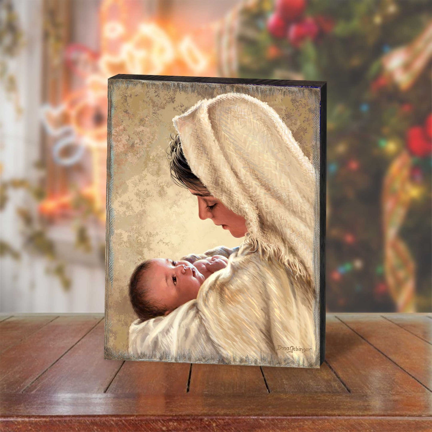 Mother of God Wall Art by D. Gelsinger - Nativity Holiday Decor  - 95685B-DG