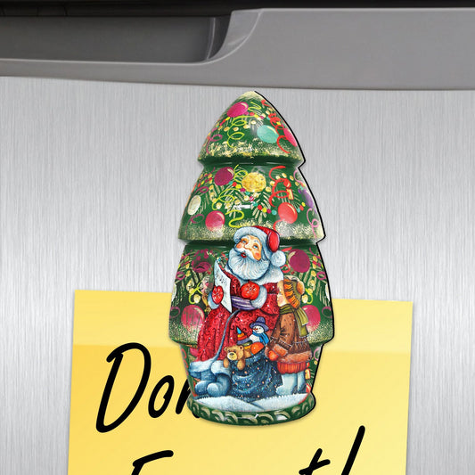 Christmas Tree Doll Shape Refrigerator Magnets Set of 3