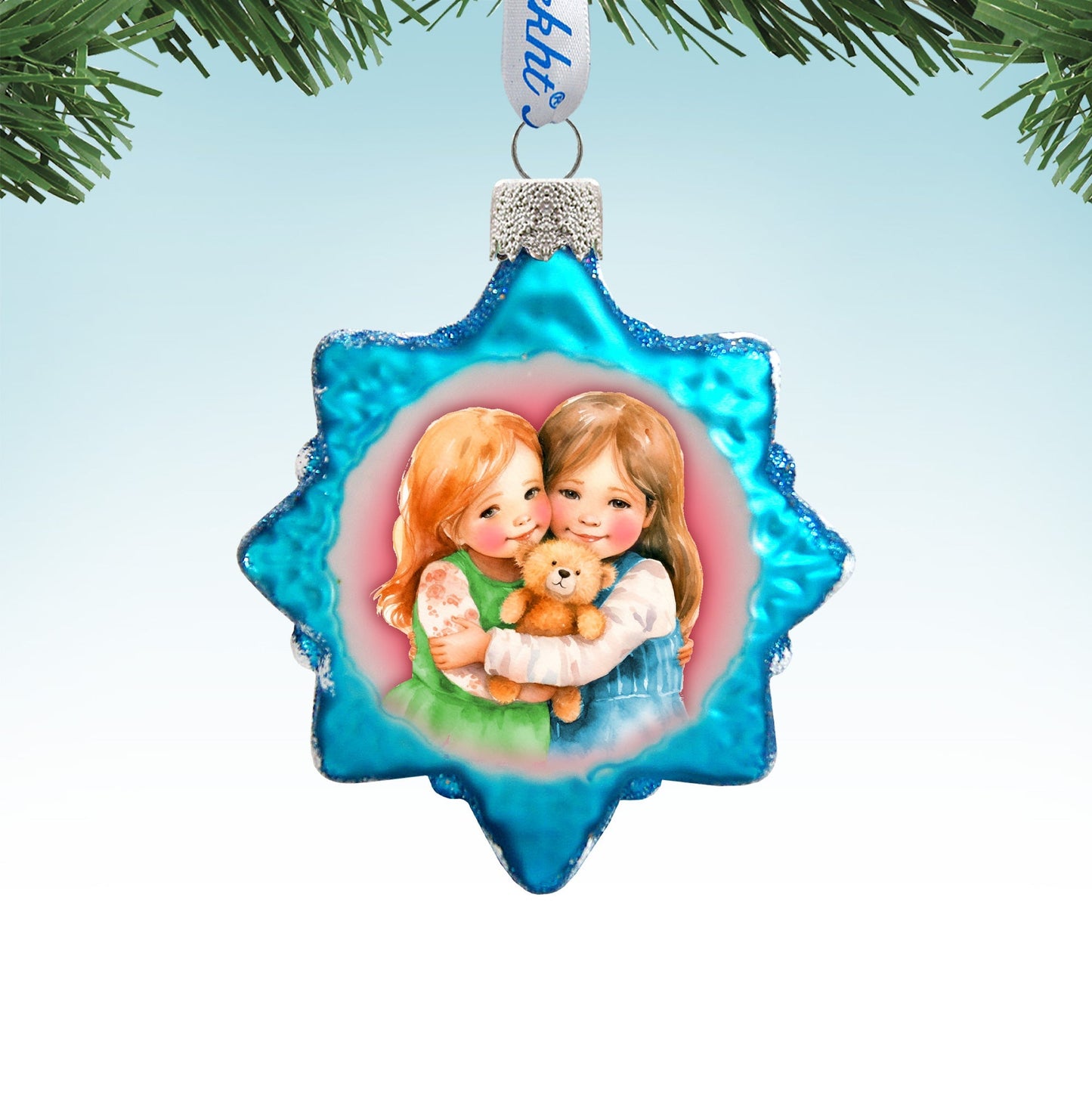Sister's Love Mercury Glass Ornaments by G. Debrekht - Christmas Decor - 776010