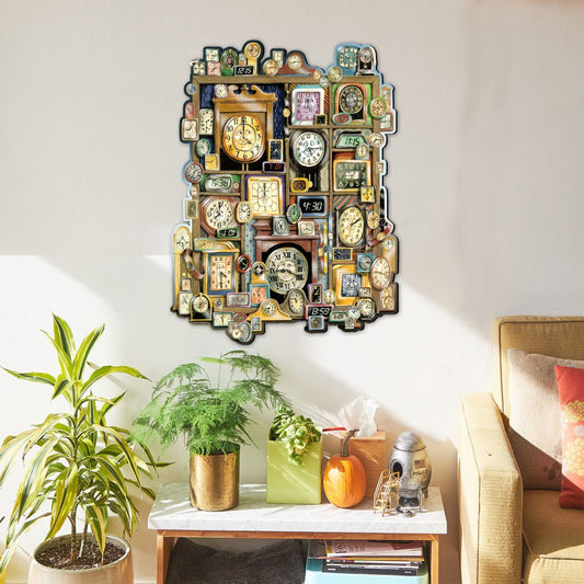 Telling Time Whimsical Wall Art by Laura Seeley - Love Family Kids Decor - 8513014-LS