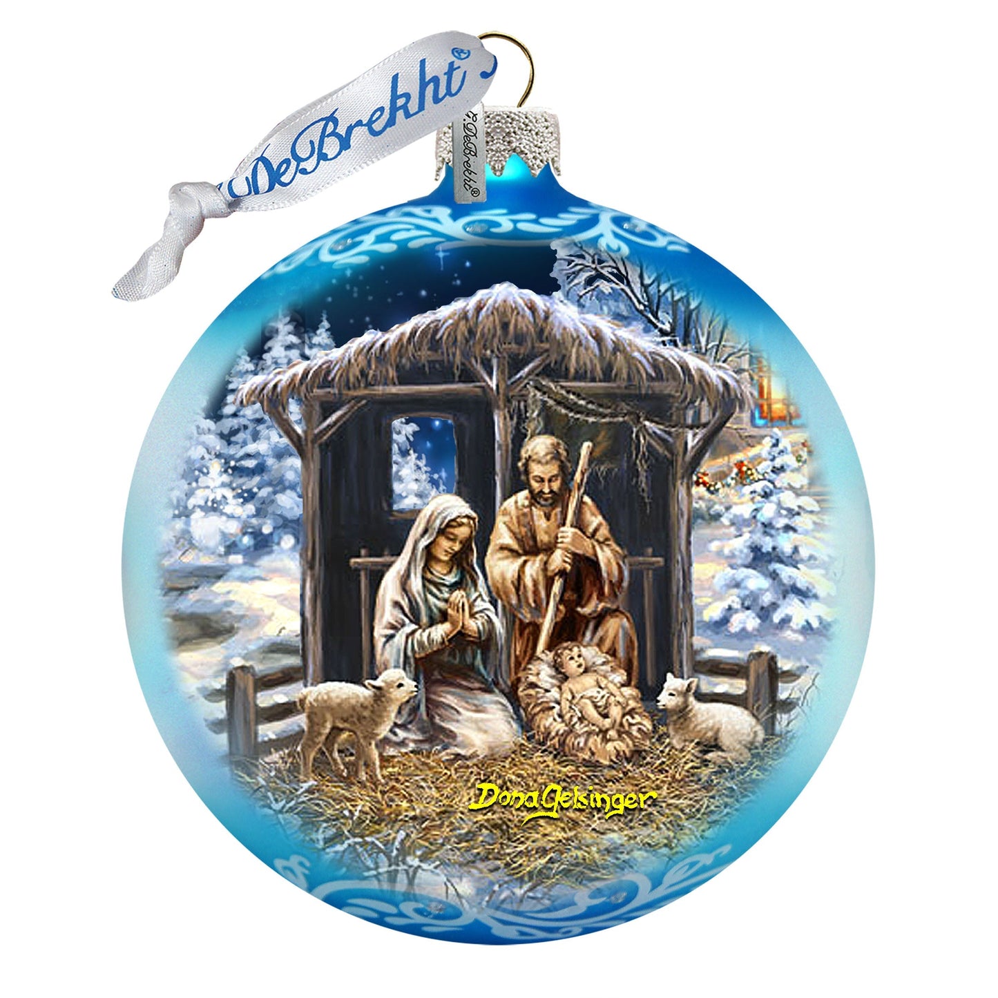 The Prince of Piece Glass Ornament Limited Edition by D. Gelsinger - Nativity Holiday Decor - 73913-DG