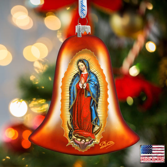 Mary of Guadalupe Glass Ornament by G. DeBrekht - Christmas Decor - 752-035