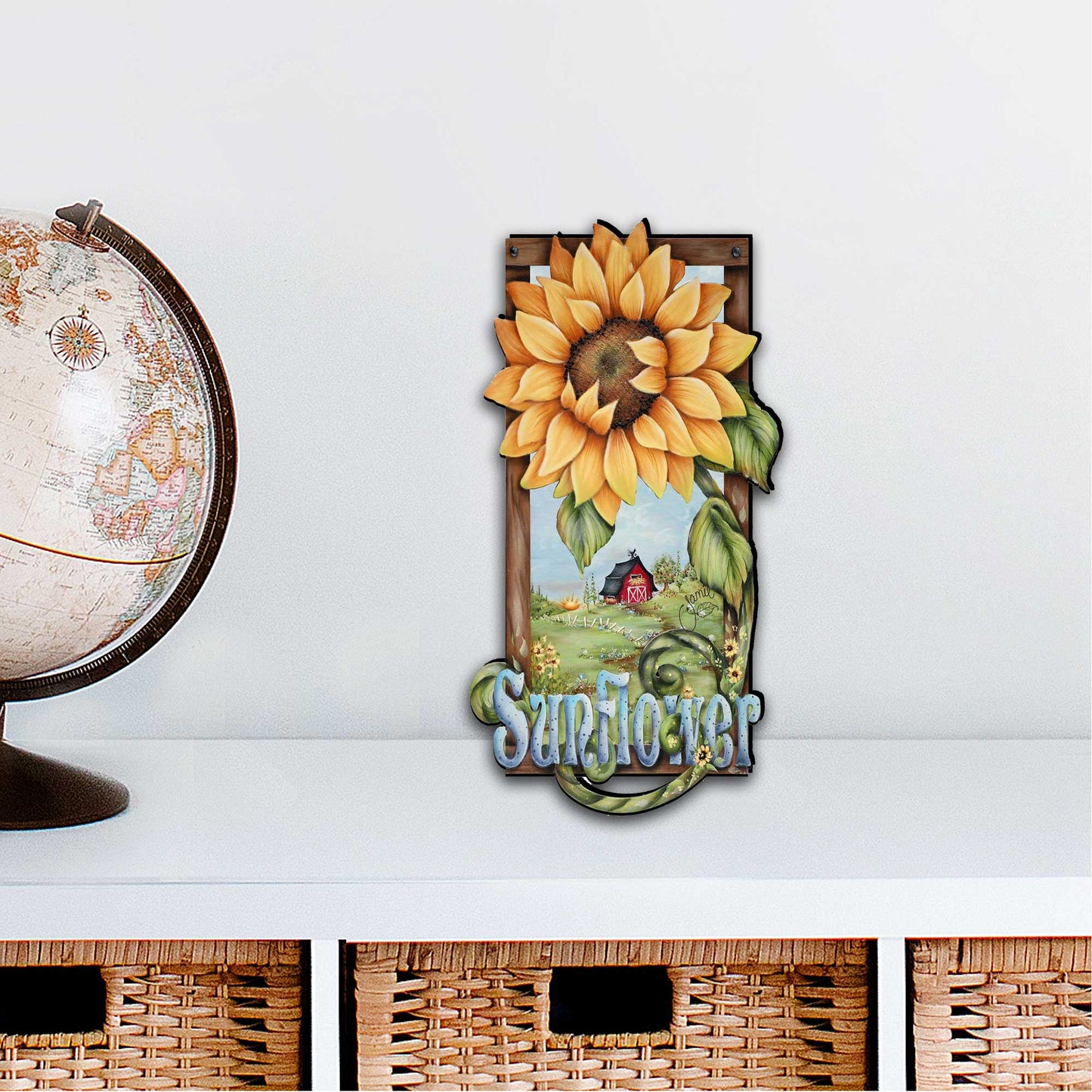 Sunflower Farms Halloween Door Decor by Jamie Mills-Price - Thanksgiving Halloween Decor - 8457701H