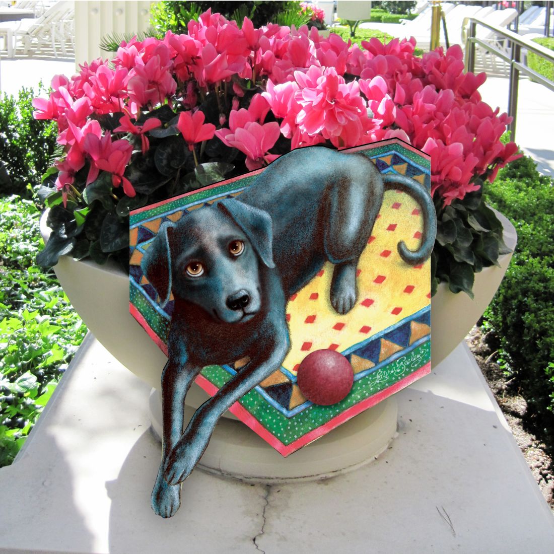 Ready When You Are Holiday Door Decor by Laura Seeley - Pets Dog and Cats Decor - 8511017H