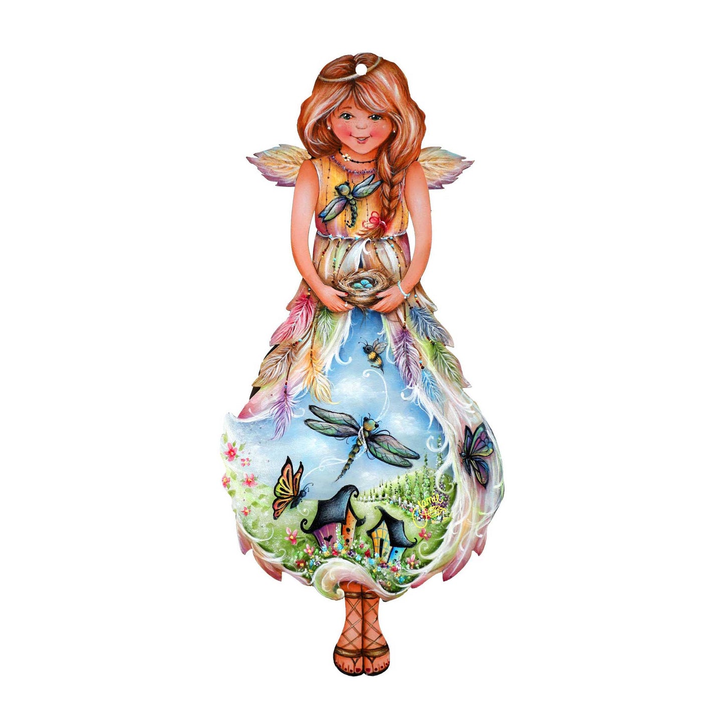 Blessing Angel Wildlife Door Decor - J. Mills-Price - Wildlife Holiday Decor - 8457902H