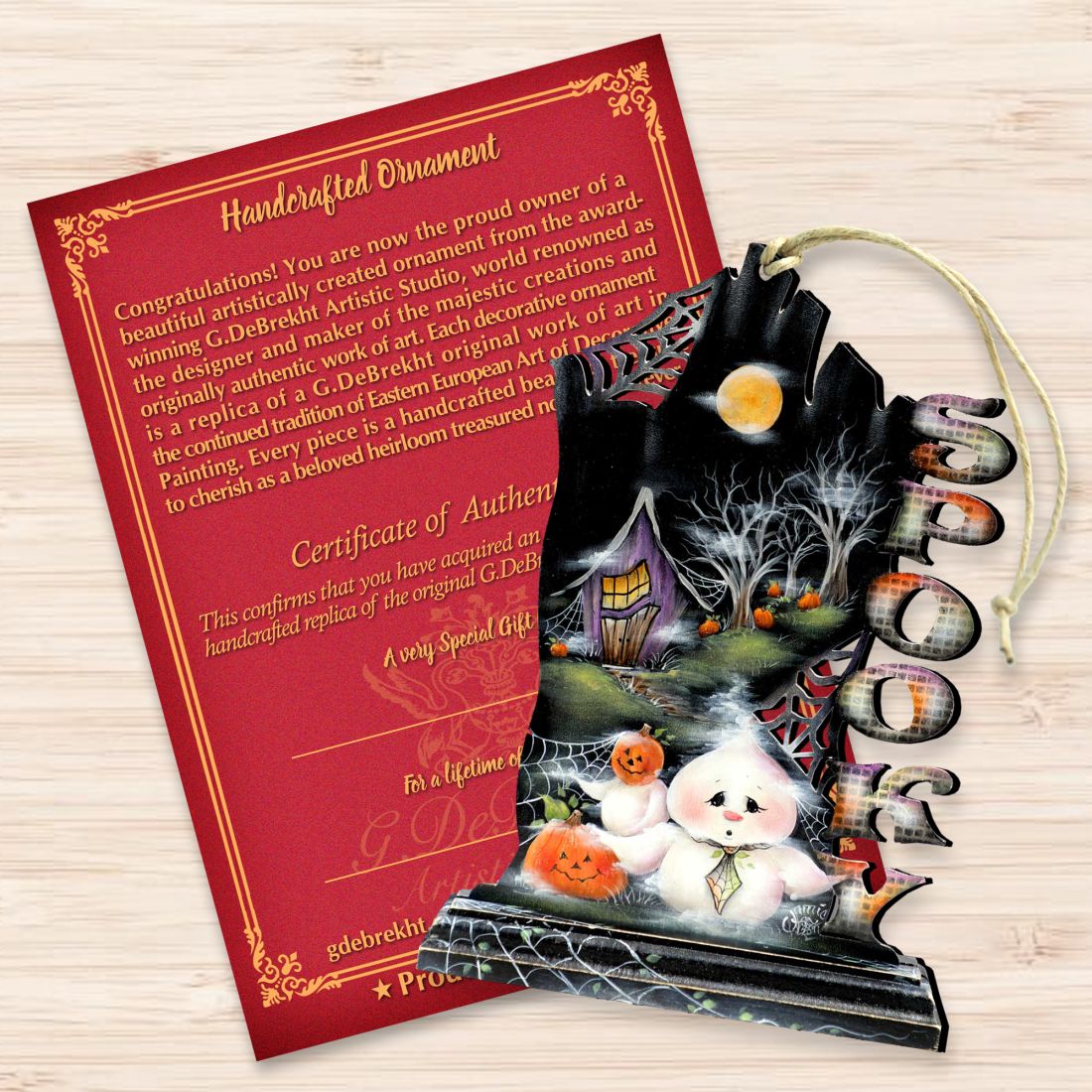 This Boos for You Wooden Ornaments by Jamie Mills-Price - Thanksgiving Halloween Decor - 8457408