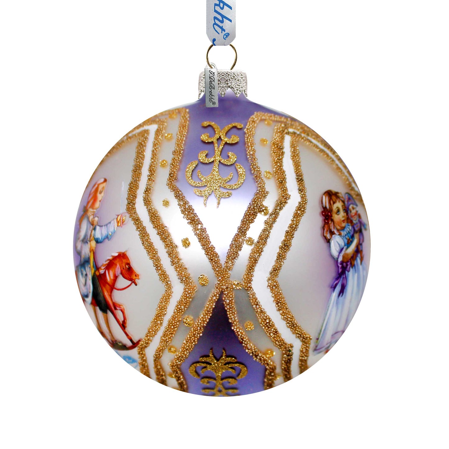 Clara Ball Glass Ornament, Santa & Christmas Decor - 73741-2 by G. DeBrekht