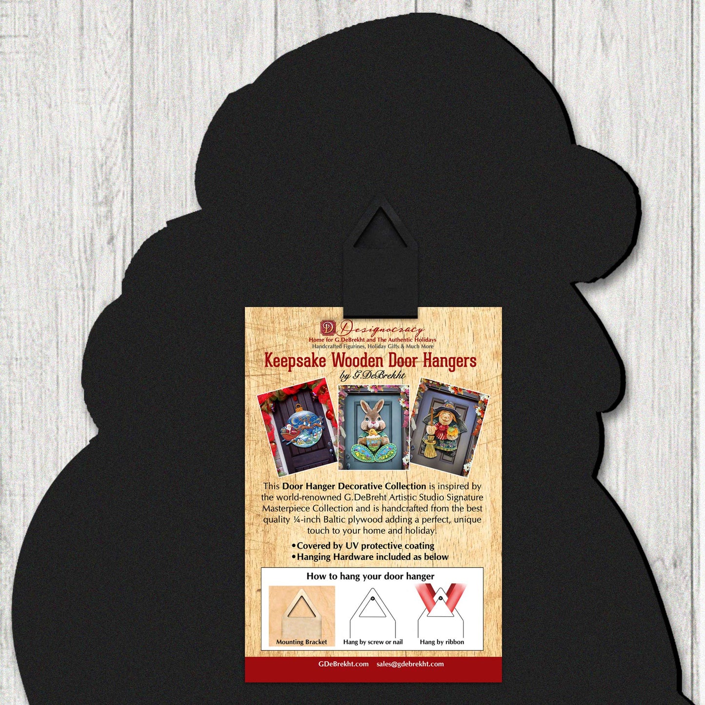 Happy Halloween Wreath Door Hanger by G. Debrekht - Halloween Decor - 8652821H