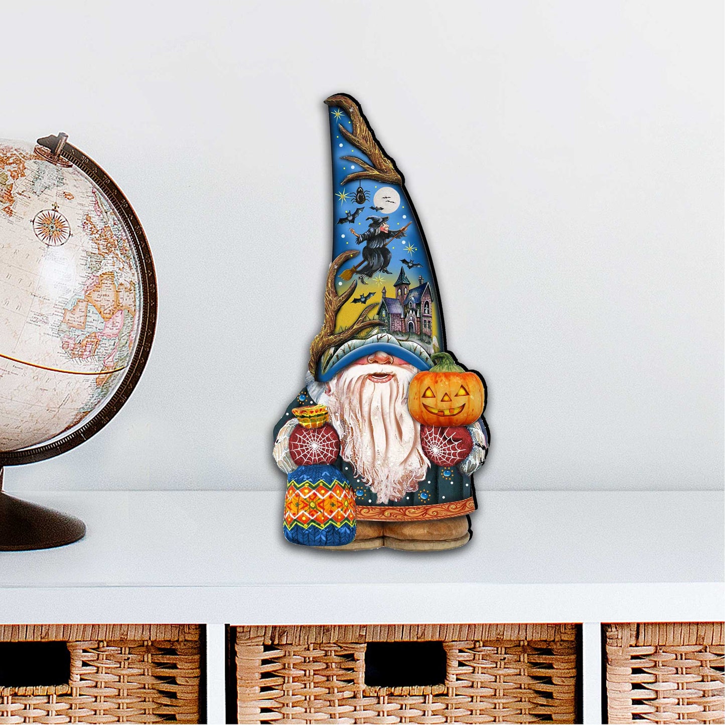 Halloween Gnome Door Decor by G. DeBrekht - Thanksgiving Halloween Decor - 8611016H