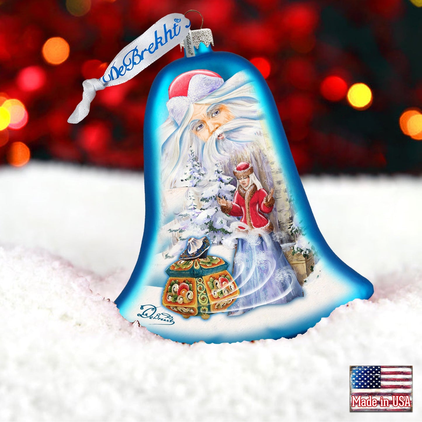 Father Frost Story Glass Ornament by G. DeBrekht - 752-004