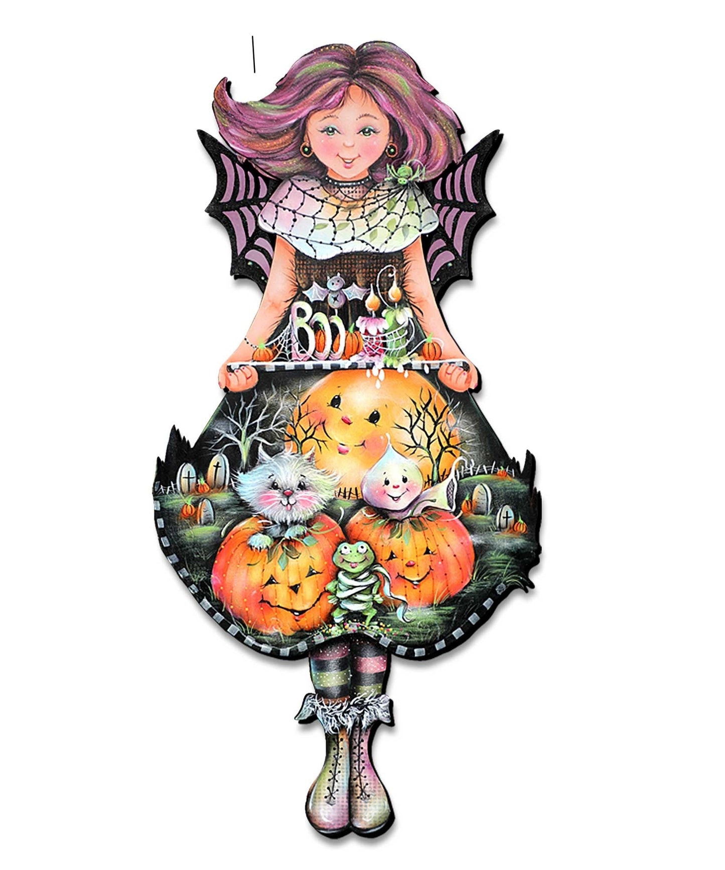 Pumpkin Fairy Halloween Door Decor by Jamie Mills-Price - Thanksgiving Halloween Decor - 8457412H