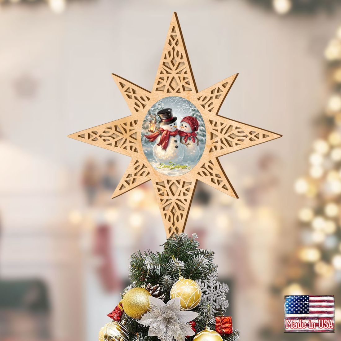 Snow Much In Love Tree Topper by D. Gelsinger - Christmas Decor - 89486-DG