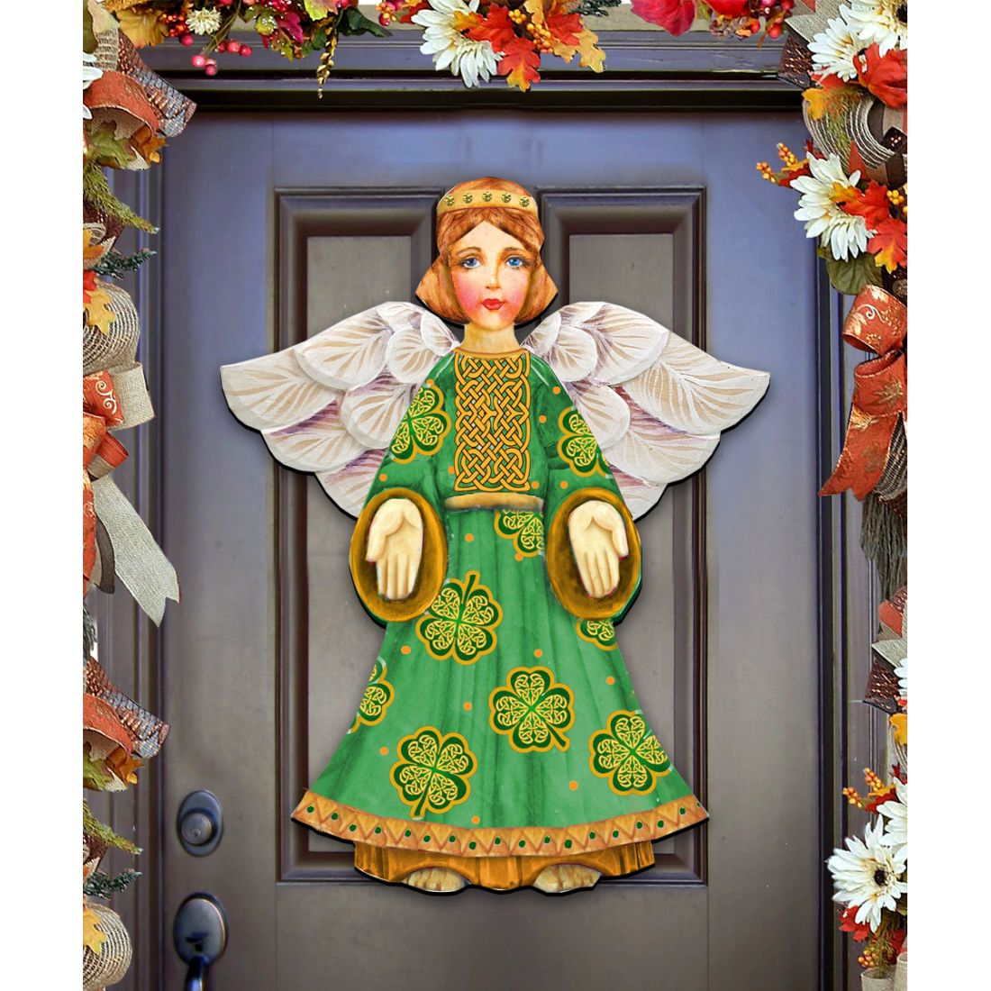 Celtic Angel Christmas Decor Hanger by G. DeBrekht - Celtic Decor - 8152723H