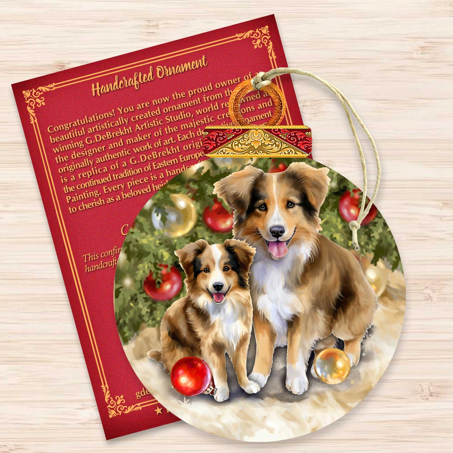 Dog Lover's Wooden Ornaments by G. Debrekht Pets Decor - 8611092