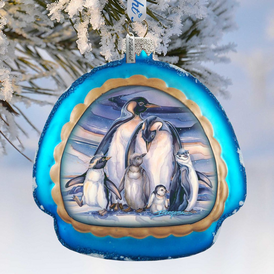 Sno Buddy Like You Glass Ornament by J. Bergsma - Christmas Santa Snowman Decor - 756-659-JB