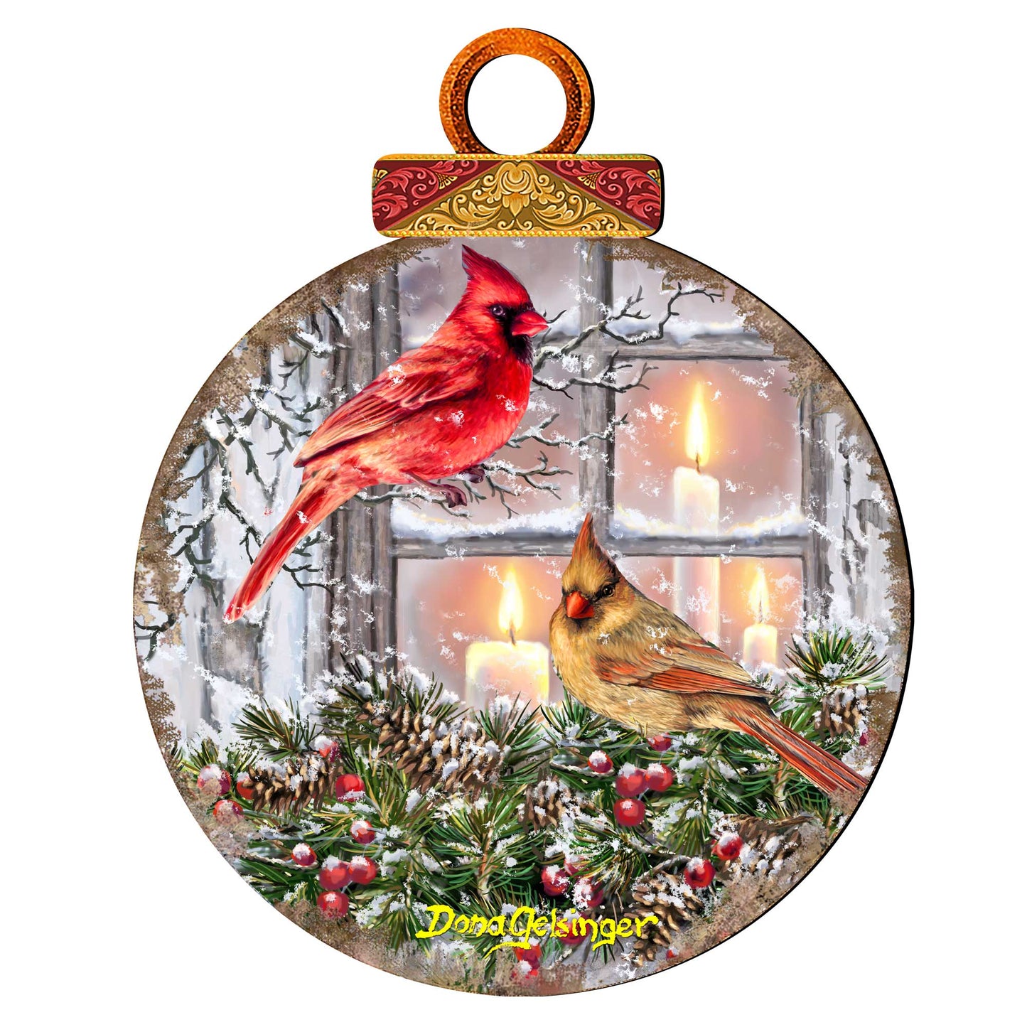 House Birds Holiday Door Decor by D. Gelsinger - Christmas Decor - 8421126H-DG