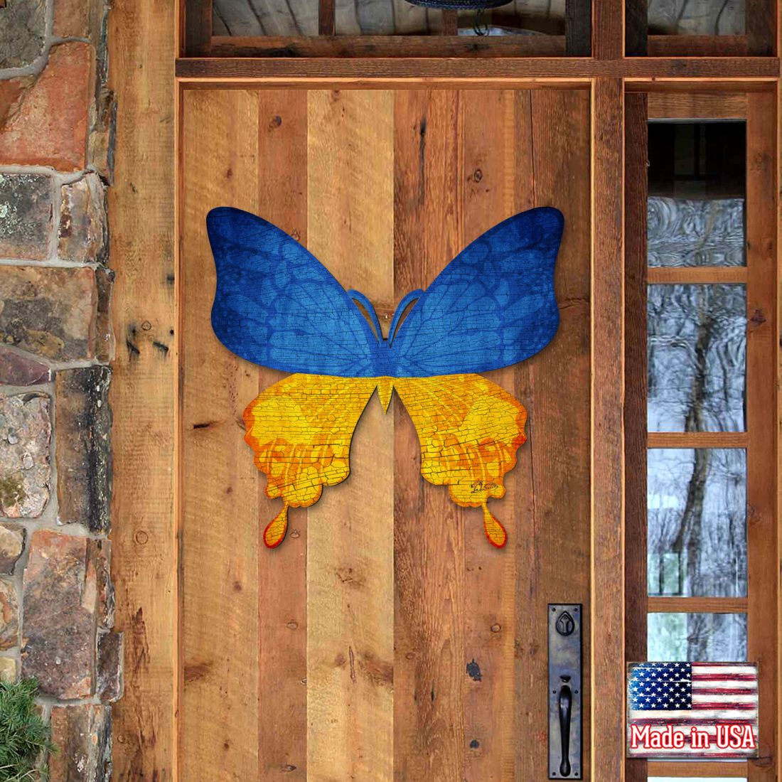 Ukraine Butterfly Holiday Door Decor - International Decor - 8187128H