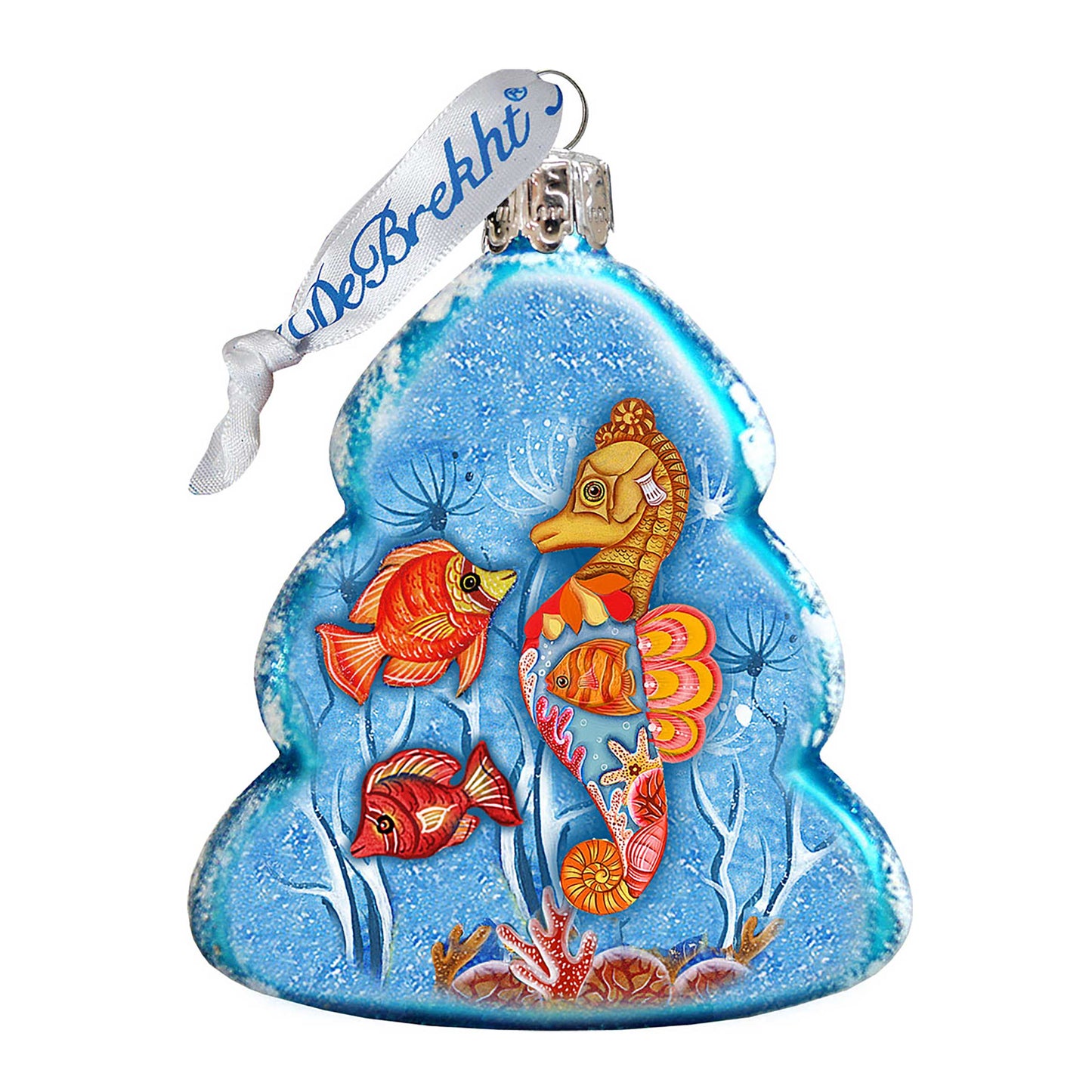 Tree Fish Mercury Glass Ornament by G. DeBrekht - Coastal Holiday Décor - 776275