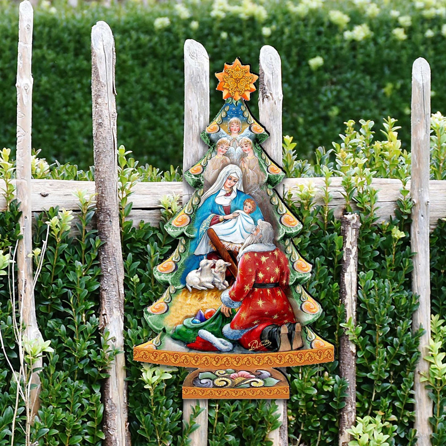 Adoration Nativity Tree Nativity Door Decor by G. Debrekht - Nativity Holiday Decor - 8128833H
