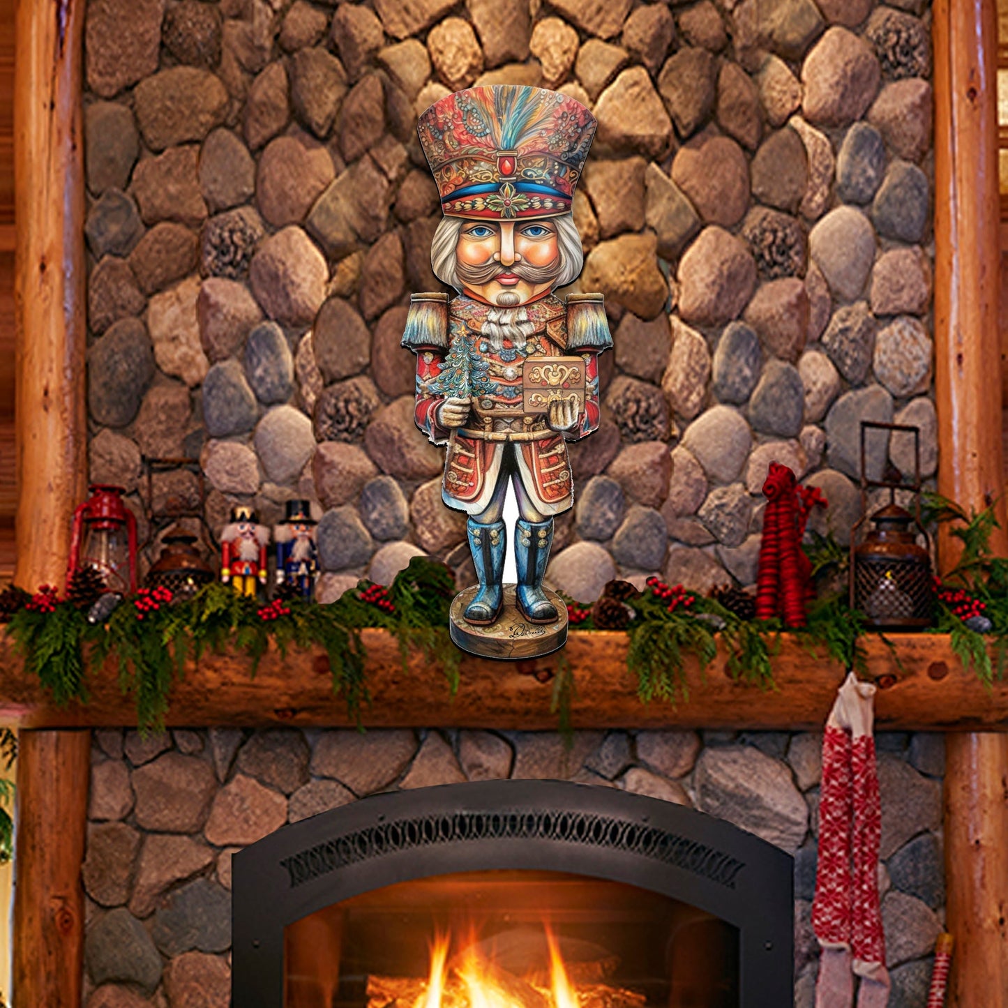 Regal Nutcracker Prince Holiday Door Decor by G. Debrekht - Christmas Decor - 8611060H