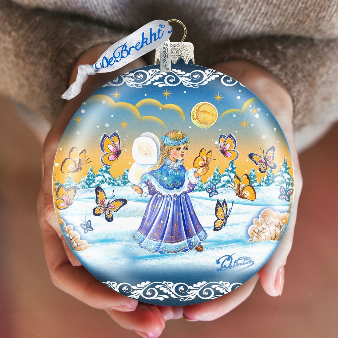 Butterfly Fairy Glass Ornament Limited Edition by G. DeBrekht - Christmas Decor - 73848