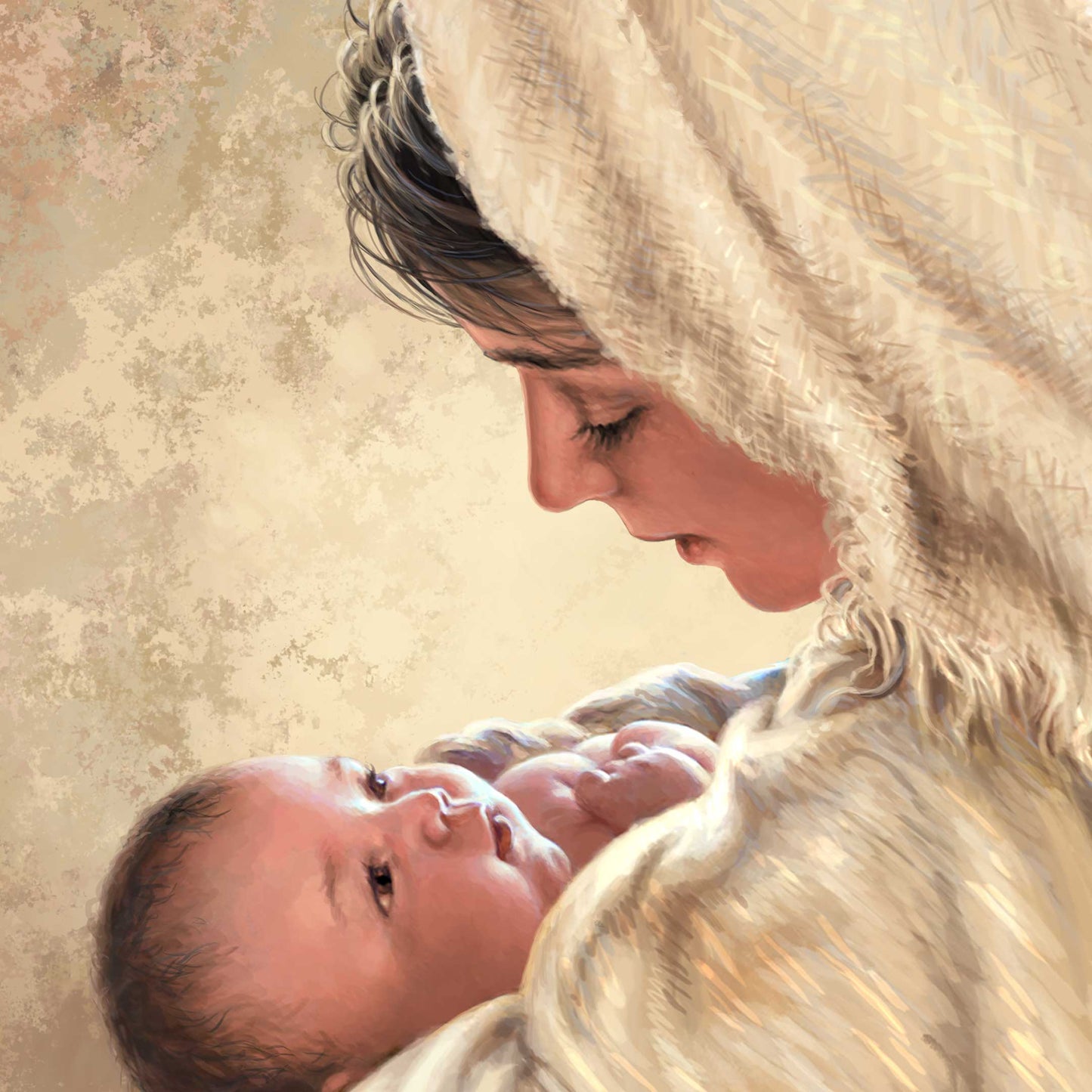 Mother of God Wall Art by D. Gelsinger - Nativity Holiday Decor  - 95685B-DG