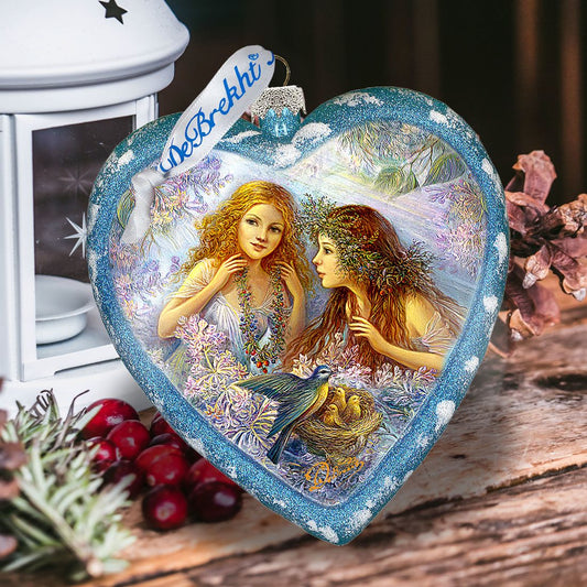 Garden Friendship Glass Ornament Limited Edition by Strelkina at G. DeBrekht - Christmas Decor - 738-091-ST