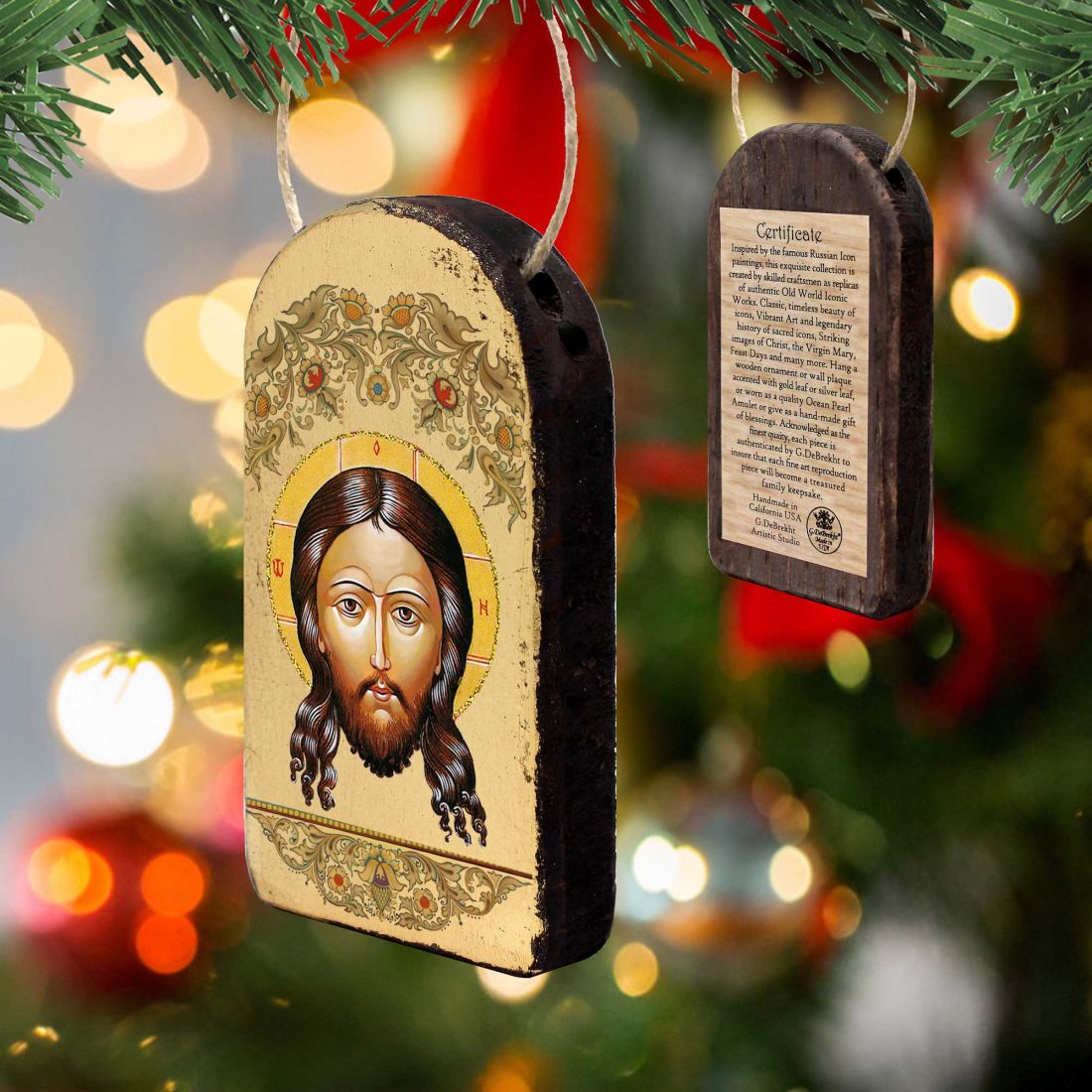 Icon of The Holy Face Religious Orthodox Sacred Icon Ornament - Inspirational Icon Decor - 87018