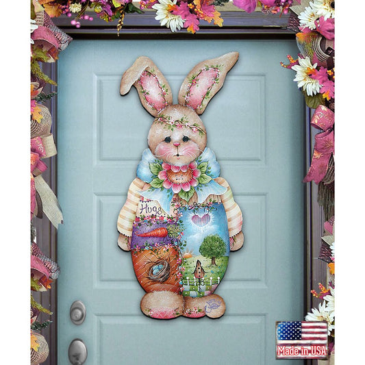 Bella Bunny Easter Door Decor by Jamie Mills-Price - Easter Spring Decor - 8457601H