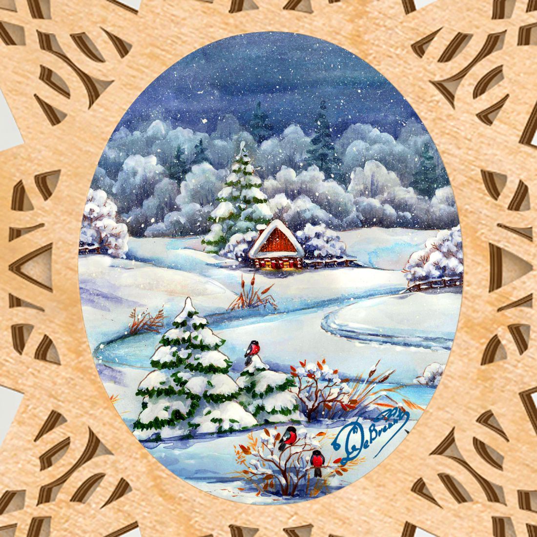 Winter Wonderland Tree Topper by G.DeBrekht - Christmas Decor - 89497