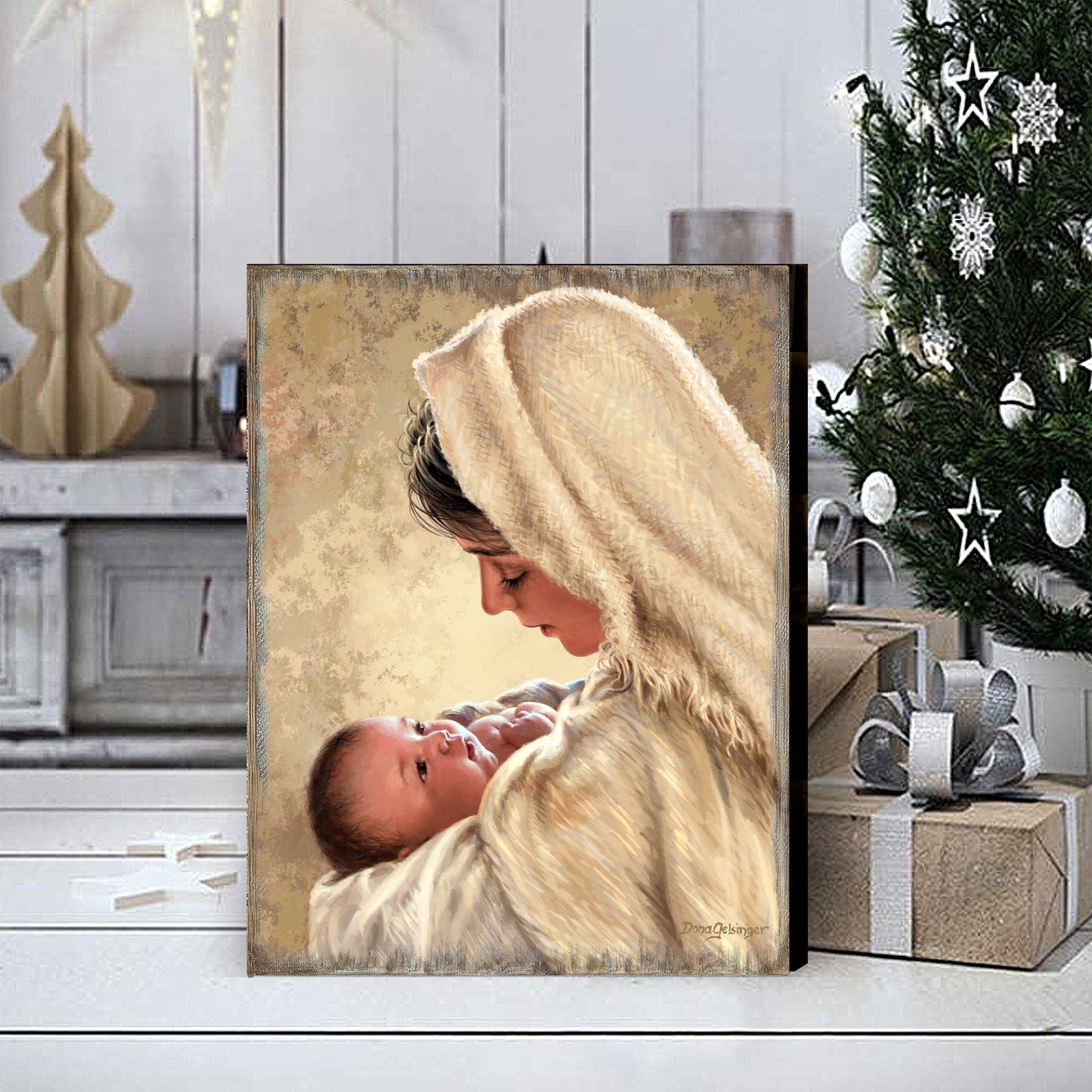 Mother of God Wall Art by D. Gelsinger - Nativity Holiday Decor  - 95685B-DG