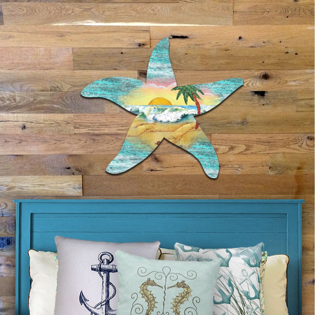 Starfish Coastal Door Decor by G. DeBrekht - Coastal Holiday Decor - 8198531H