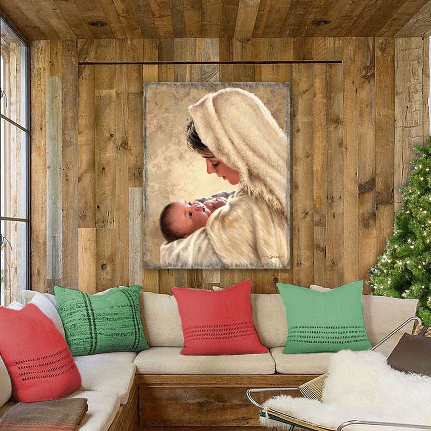 Mother of God Wall Art by D. Gelsinger - Nativity Holiday Decor  - 95685B-DG