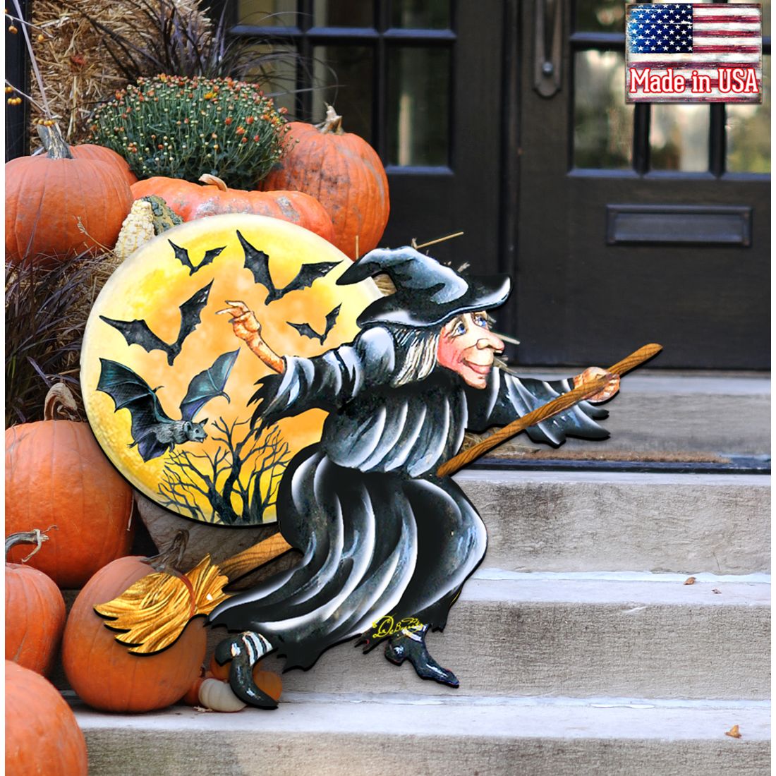 Witch Halloween Door Decor by G. DeBrekht - Thanksgiving Halloween Decor - 8114011H