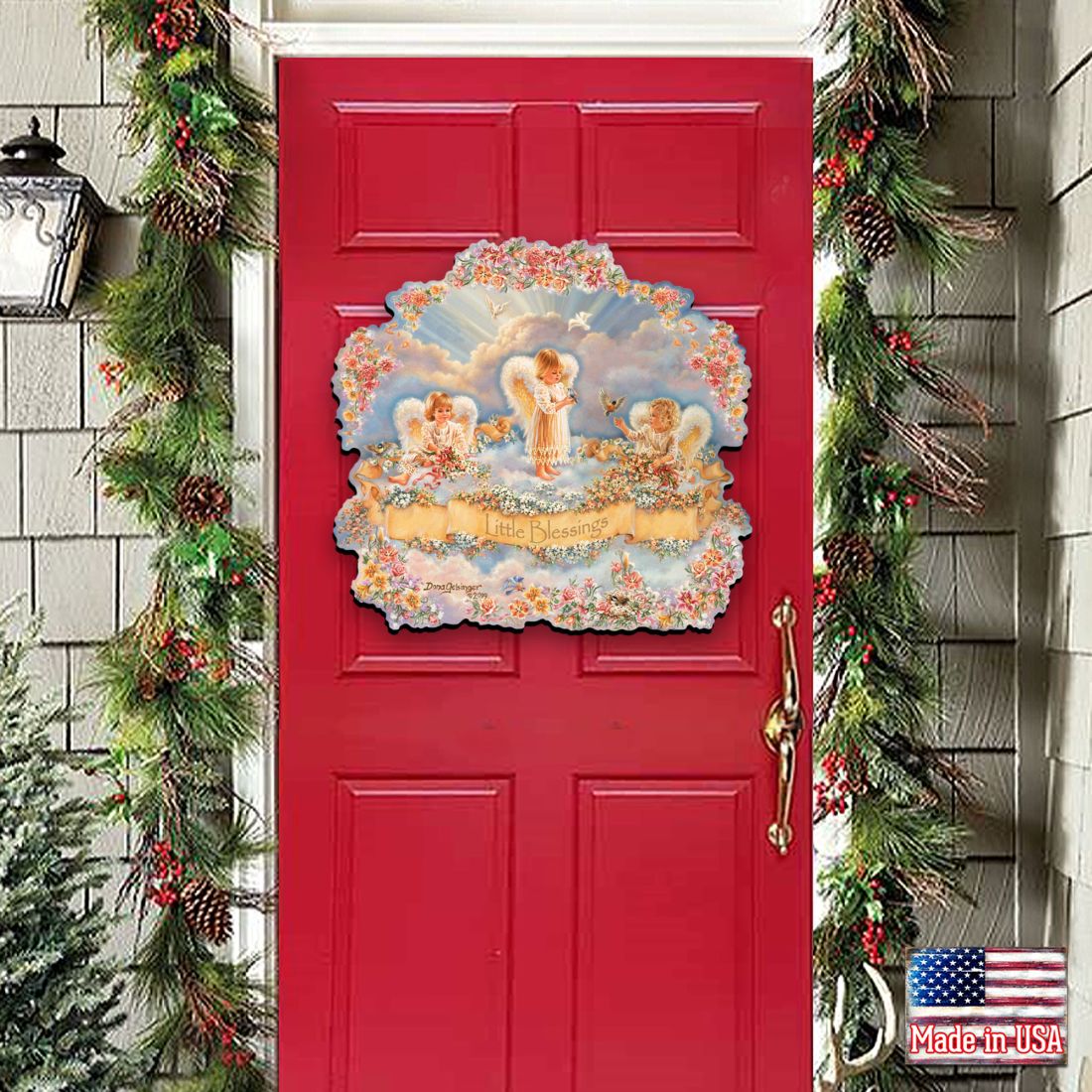 Little Blessings Nativity Door Decor by D. Gelsinger - Nativity Holiday Decor - 8461017H-0708