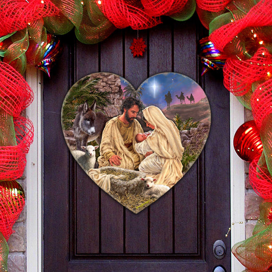 Jesus is Lord Holiday Door Decor by D. Gelsinger - Nativity Holiday Decor - 8652813H-DG