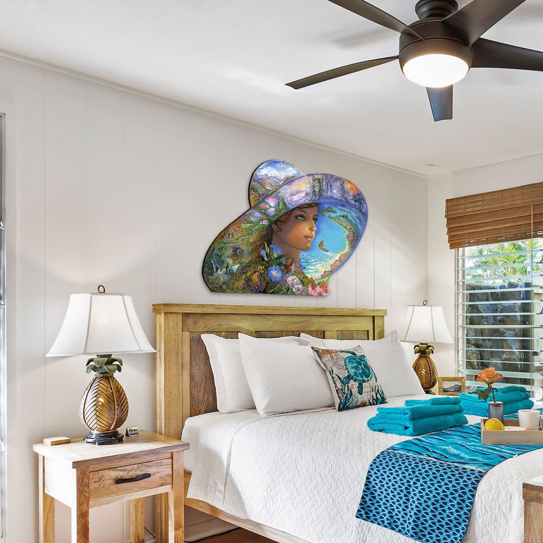 Hat of Timeless Places Wall Hanger by Josephine Wall - Christmas Decor - 845616H-JW