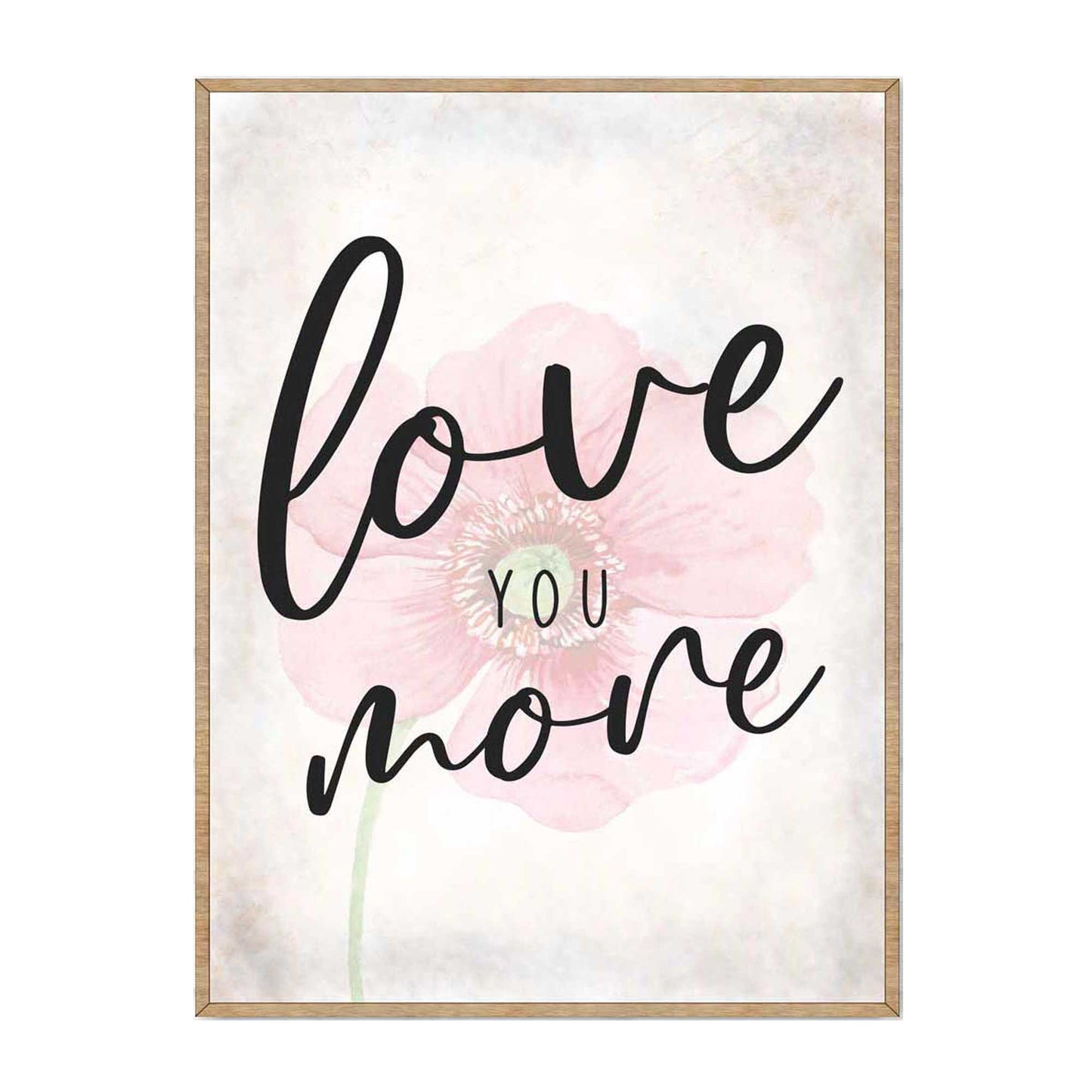 Love You More - Bedroom Wall Art - Valentines Gift - Contemporary Decor - Gift for Her - Anniversary Gift - Wall Decor - 310336